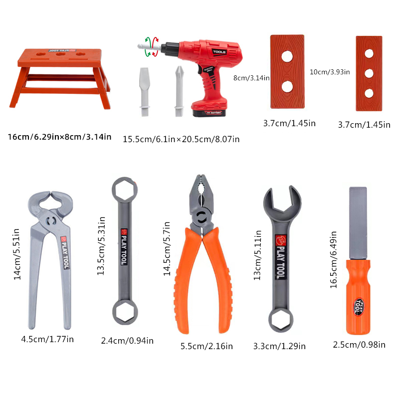 38pcs/39PCS/42PCS Toy Tool Box - Gardening Tools For 10 Year Olds recension och pris