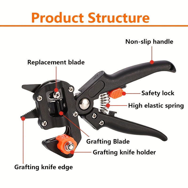 Bypass Pruner Industrial Grade - Gardening Tools Bag recension och pris