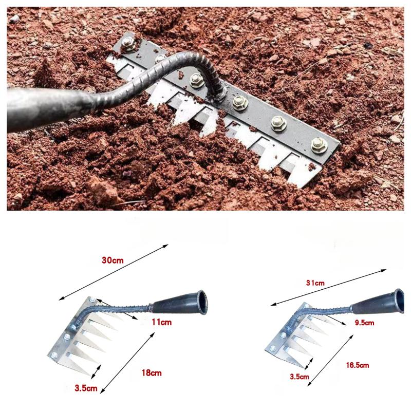 Steel Garden Weeding Rake Mult - Gardening Tools Hoe recension och pris