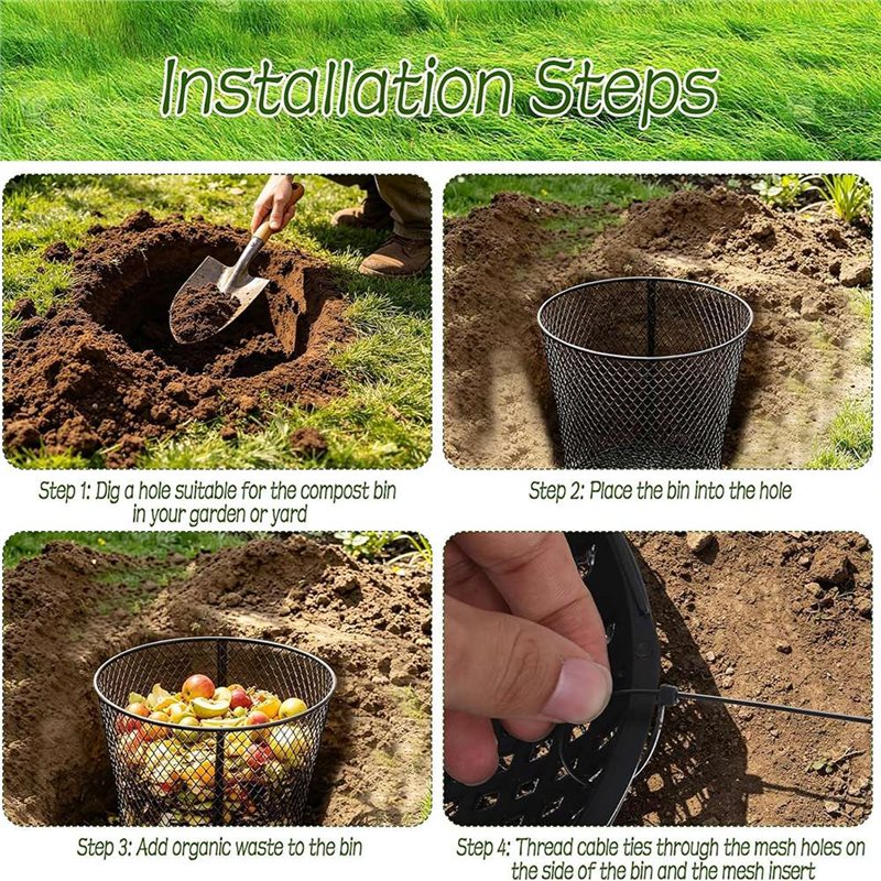A27F-4 Pack Large Inground Wor - Compost Bin recension och pris