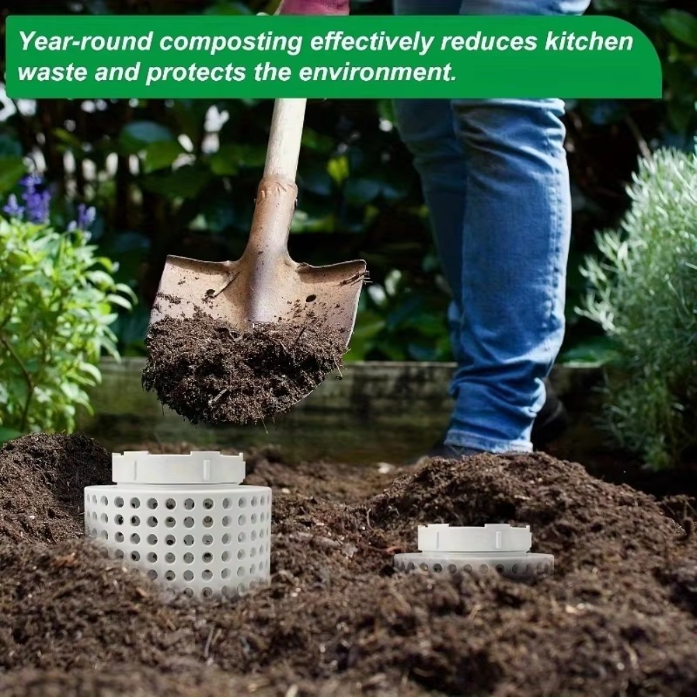 1pc Space-Saving PVC Earthworm - Compost Bin recension och pris
