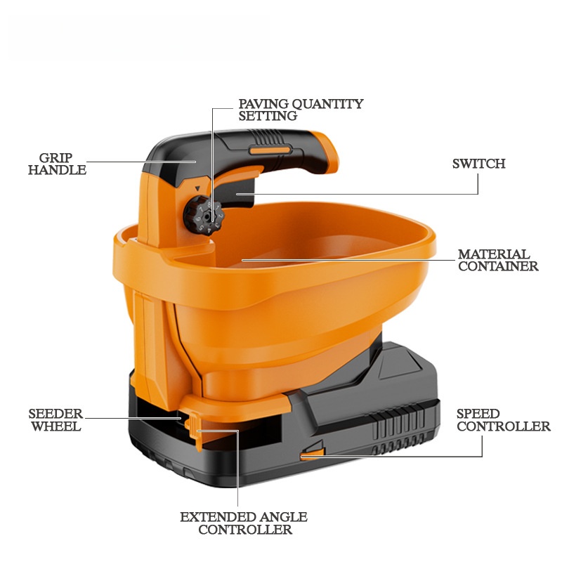 Fully automatic lithium batter - Grass Seed Spreader recension och pris