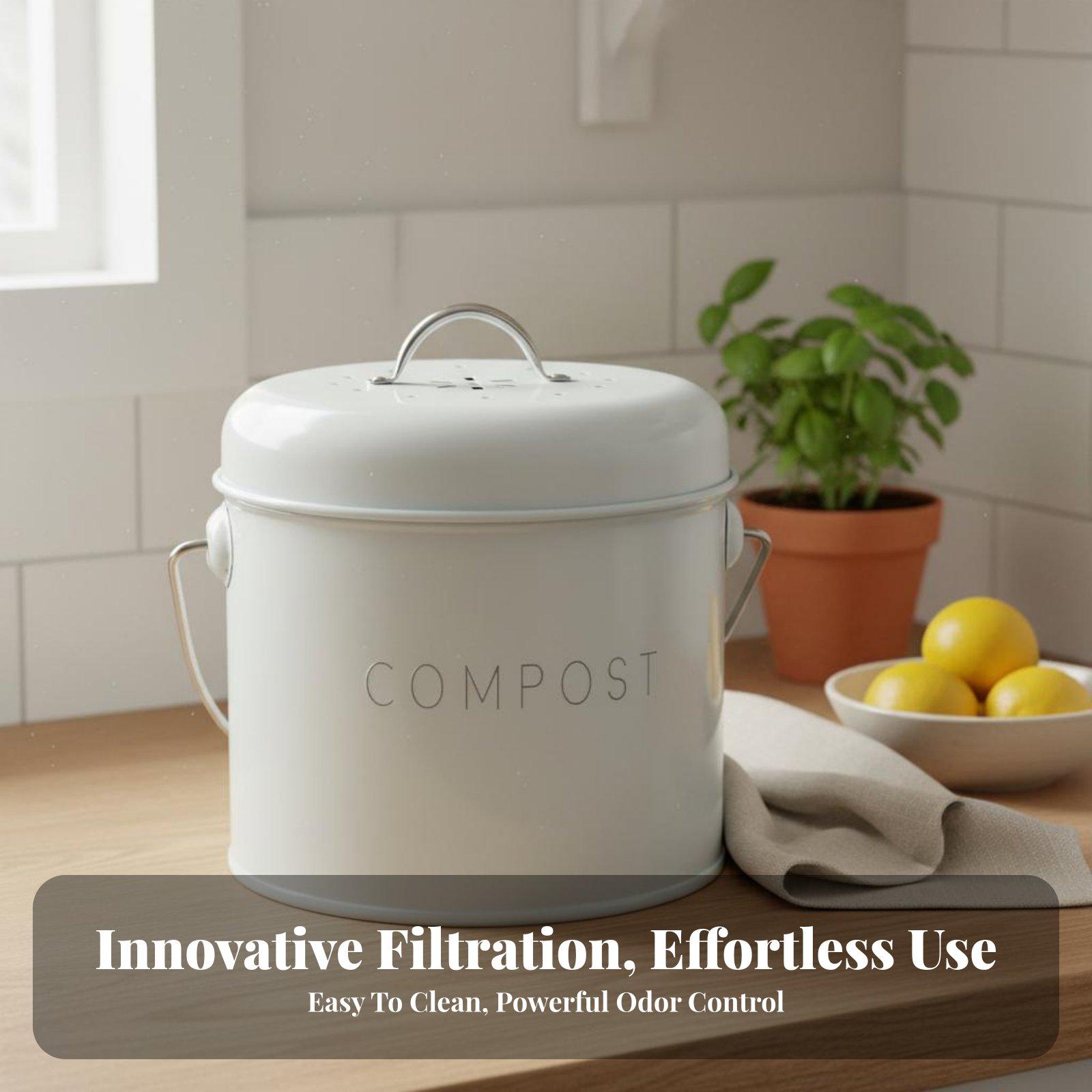 Desktop Trash Can for Kitchen  - Compost Bin recension och pris